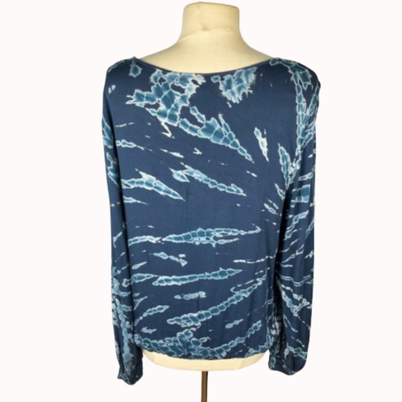 Young Fabulous & Broke Tie Dye Faux Wrap Blouse L - Picture 4 of 6